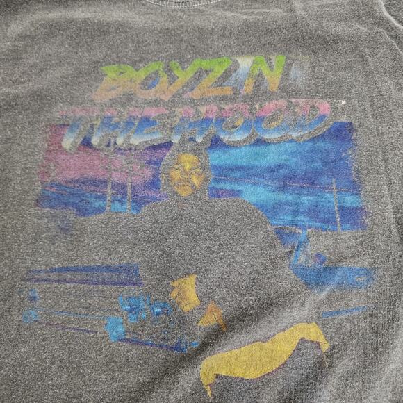 VTG Boyz In The Hood (Ice Cube 90's Movie) Gray Short Sleeve Tee Men's Size S - Picture 2 of 4